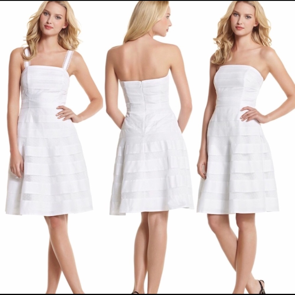 White House Black Market White Dress